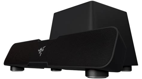 The Razer Leviathan 5.1 Channel Surround Sound Bar easily fits .